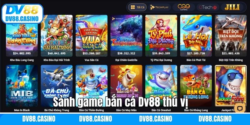 Giới Thiệu Dv88 - Trang Game Uy Tín Hàng Đầu Tại Châu Á 3 Sảnh game bắn cá Dv88 thú vị